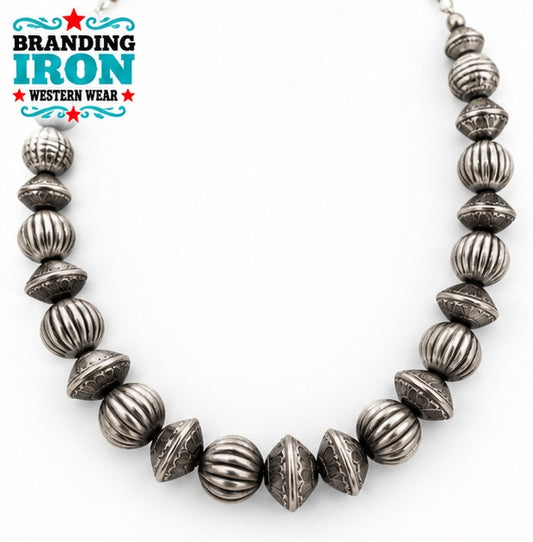 Silver Spur Western Necklace | Branding Iron Western Wear