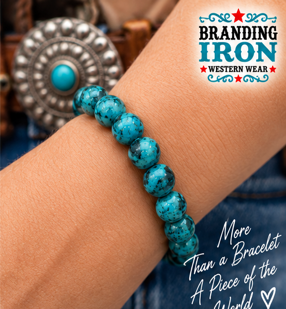 Genuine South African Turquoise Bracelet | Branding Iron