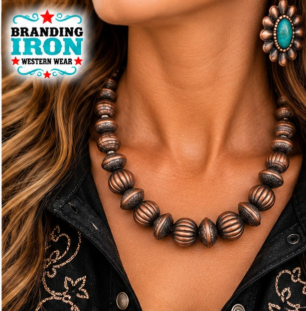 Copper Canyon Western Necklace | Branding Iron Western Wear