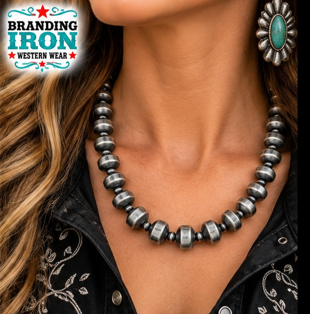 Silver Mesa Western Necklace | Branding Iron Western Wear