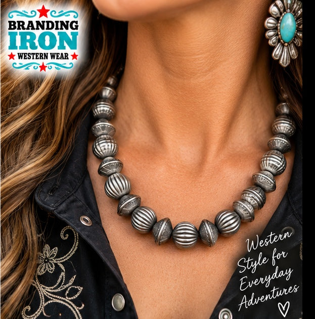 Silver Spur Western Necklace | Branding Iron Western Wear