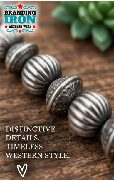 Silver Spur Western Necklace | Branding Iron Western Wear