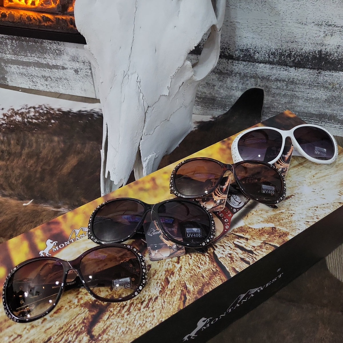 Montana West Western Collection Cross Sunglasses