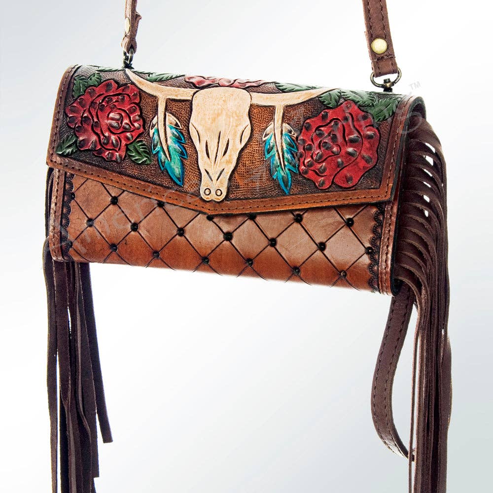 Wristlet Genuine Western Leather Women Bag
