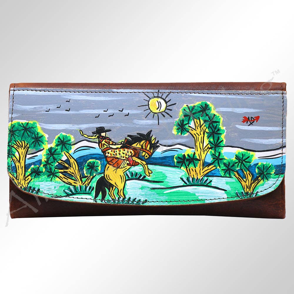 Wallet Genuine Western Leather Women Bag Betsy