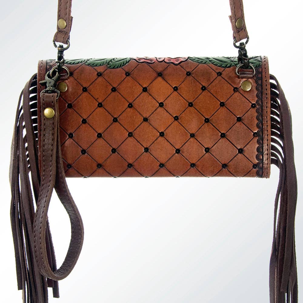 Wristlet Genuine Western Leather Women Bag