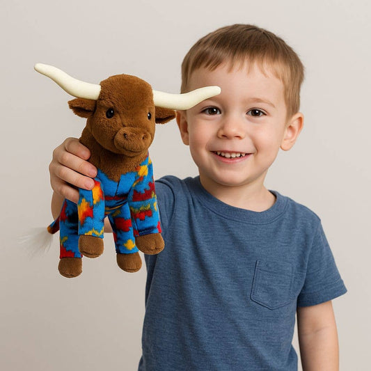 Plush Stuffed Long Horn