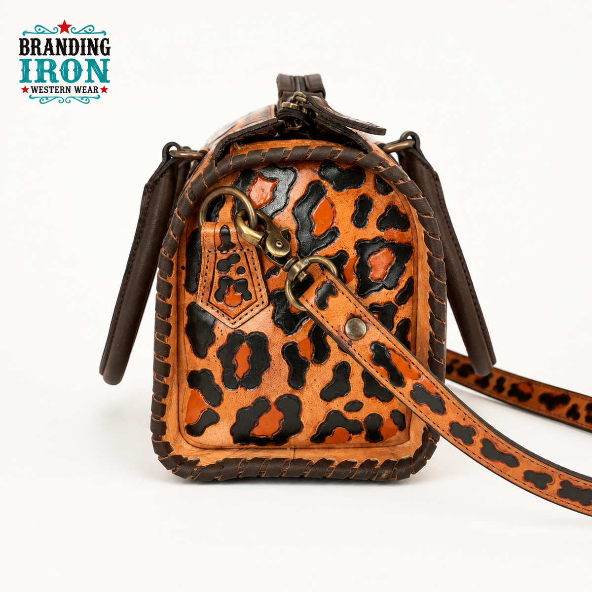 Wild Speedy| Leopard Tooled Western Handbag