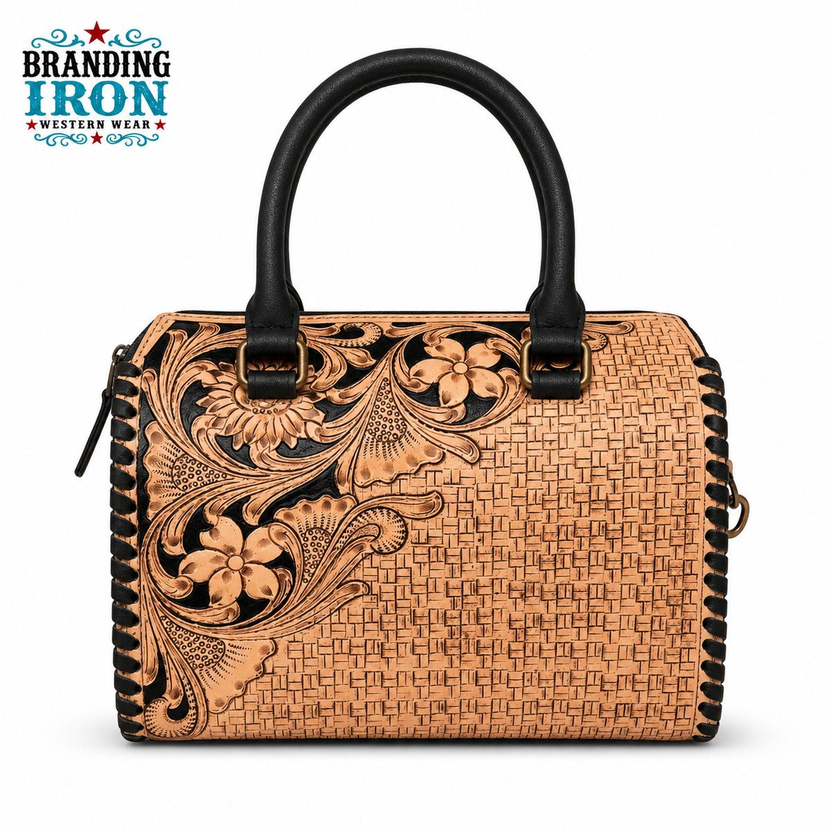 The Thelma Speedy | Cowhide Tooled Western Handbag