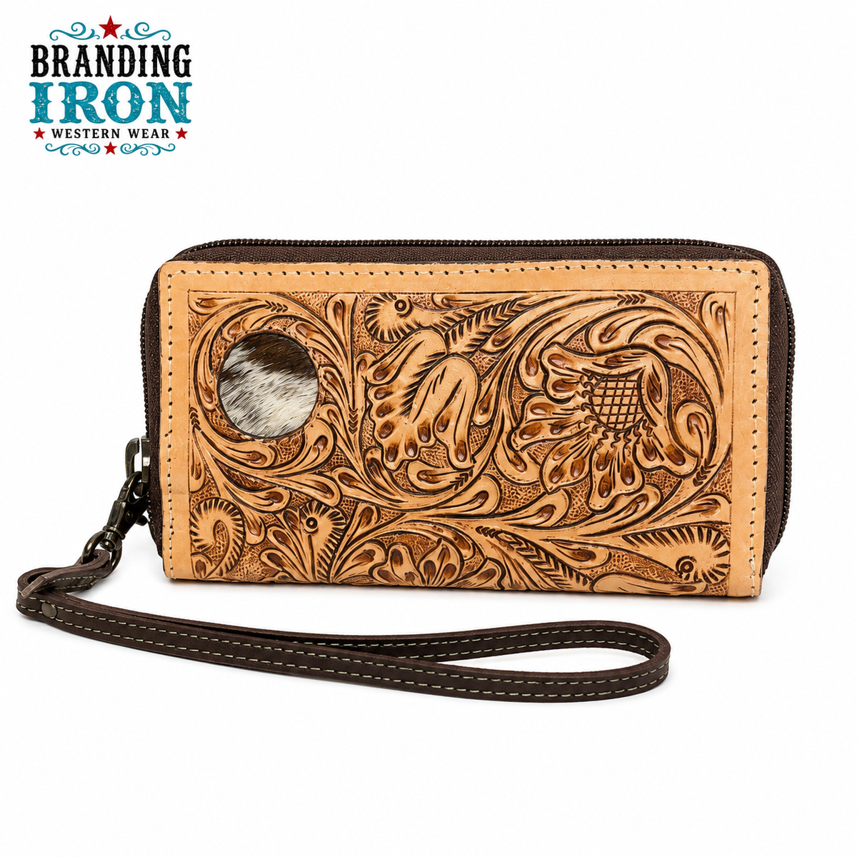 The Bri Wallet/Clutch | Western Tooled Leather Wallet
