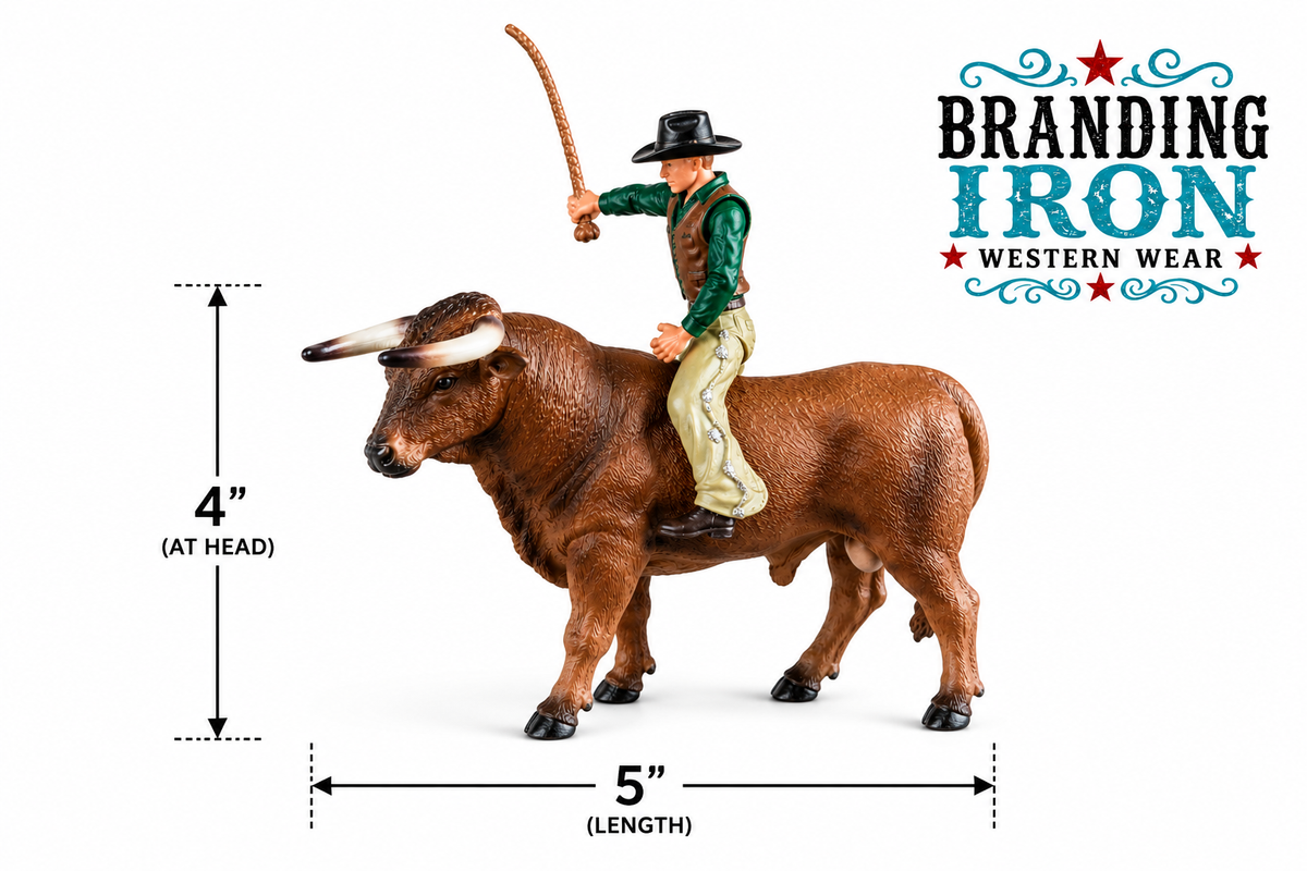 The Bull Rider | Western Cowboy & Bull Toy