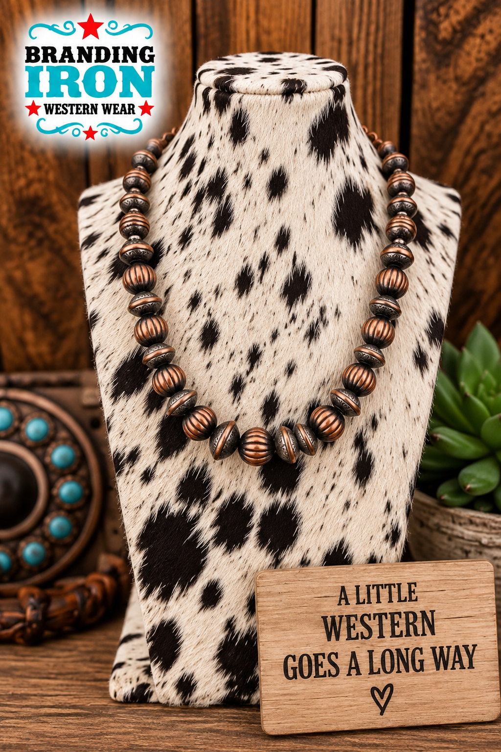 Copper Canyon Western Necklace | Branding Iron Western Wear