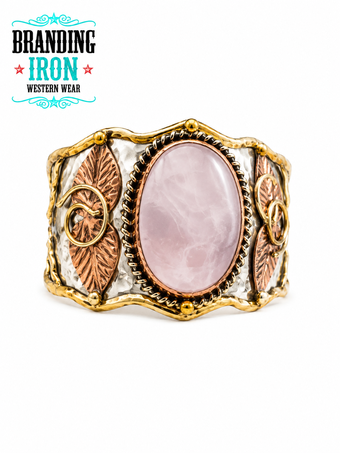 Mixed Metal Cuffs w/Semiprecious Stones
