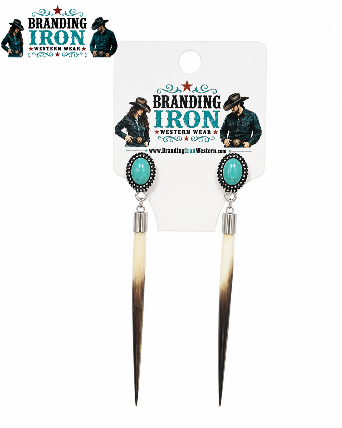 Quill & Concho Porcupine Quill Necklace | Branding Iron Western Wear