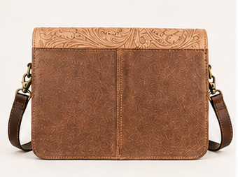 Wynonna Crossbody | Tooled Leather & Hair-on-Hide Western Purse