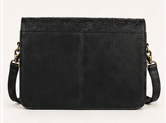 Wynonna Crossbody | Tooled Leather & Hair-on-Hide Western Purse