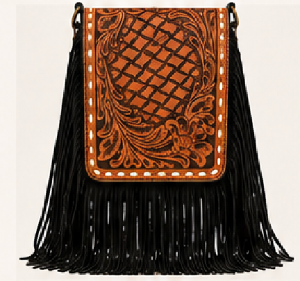 Cody Crossbody Purse | Genuine Leather Western Crossbody | Branding Iron Western Wear