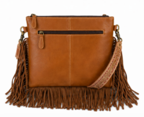 Jackpot Fringe Cowhide Crossbody Purse | Branding Iron Western Wear