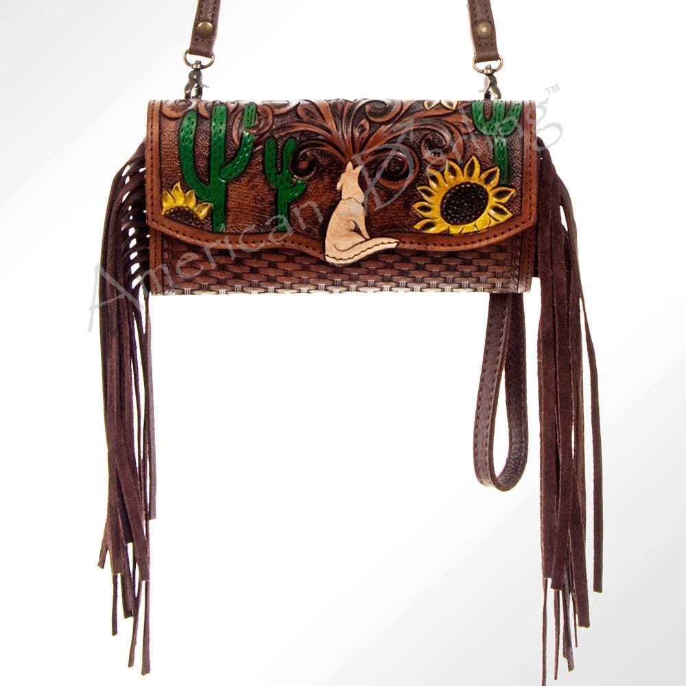 Wristlet Genuine Western Leather Women Bag