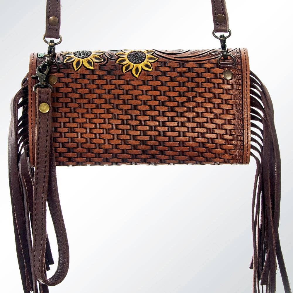 Wristlet Genuine Western Leather Women Bag