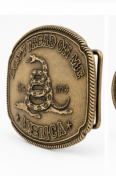 Don’t Tread on Me Western Belt Buckle | Branding Iron