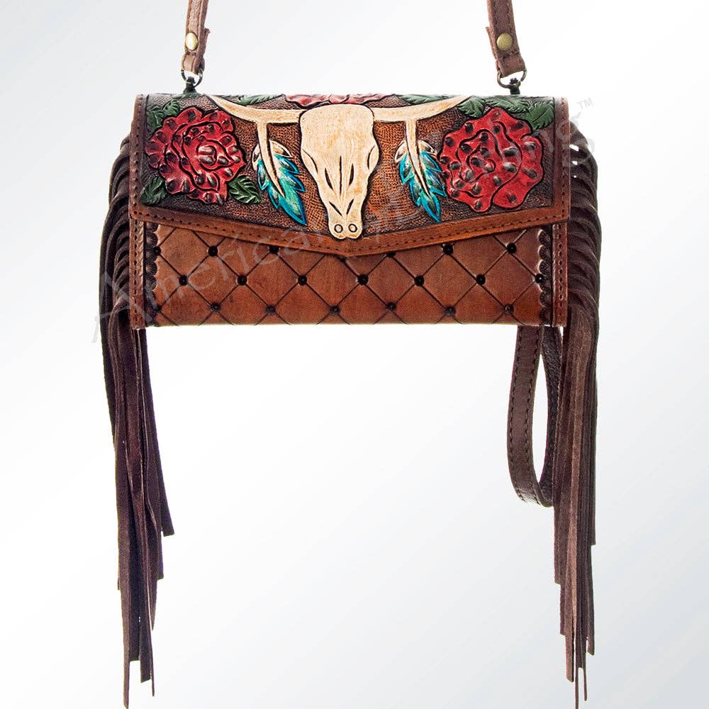 Wristlet Genuine Western Leather Women Bag