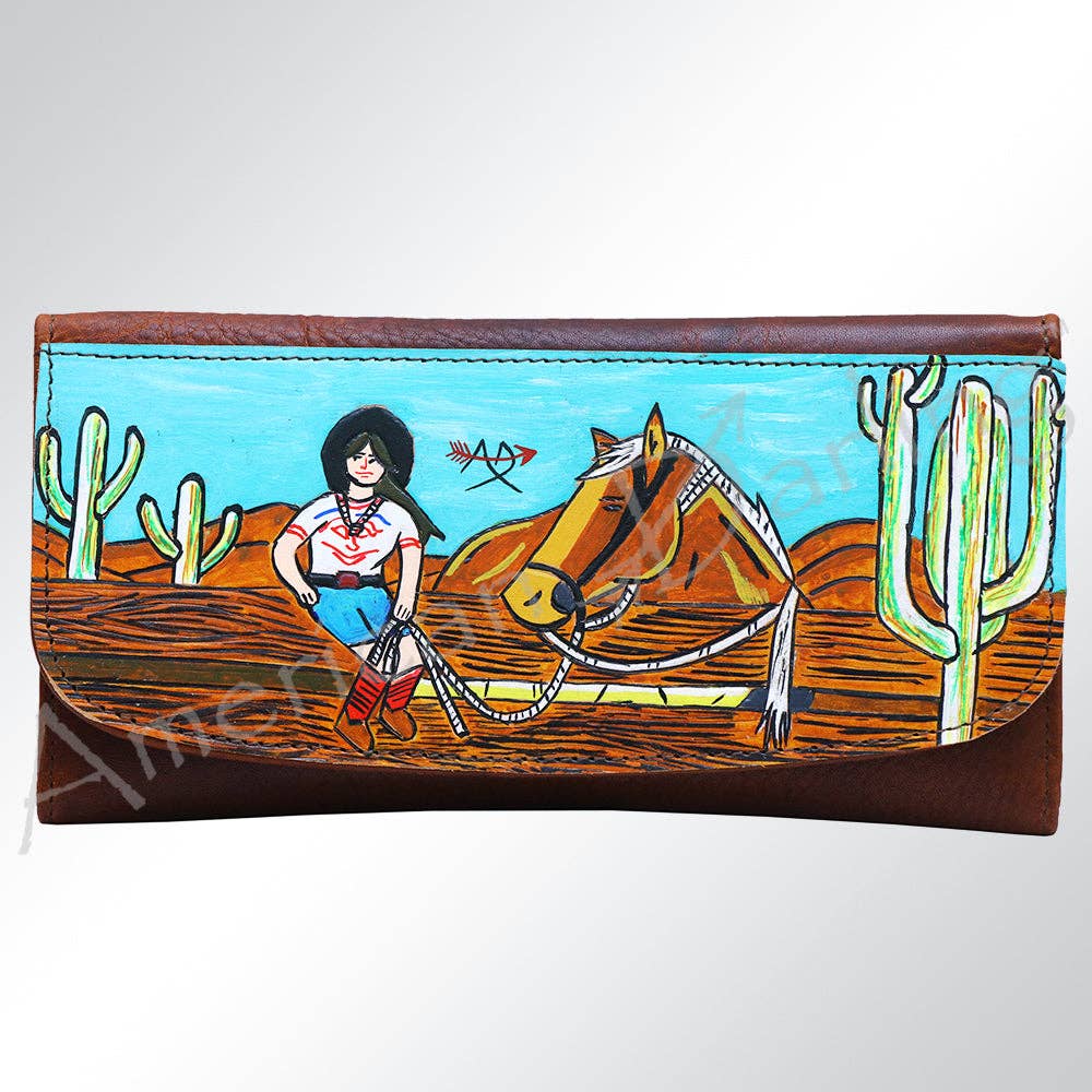Wallet Genuine Western Leather Women Bag Betsy
