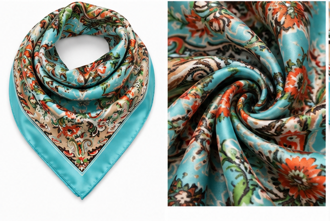 Turquoise Prairie Wild Rag | Branding Iron Western Wear